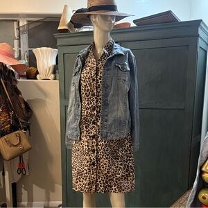 Chicos Leopard Print Dress